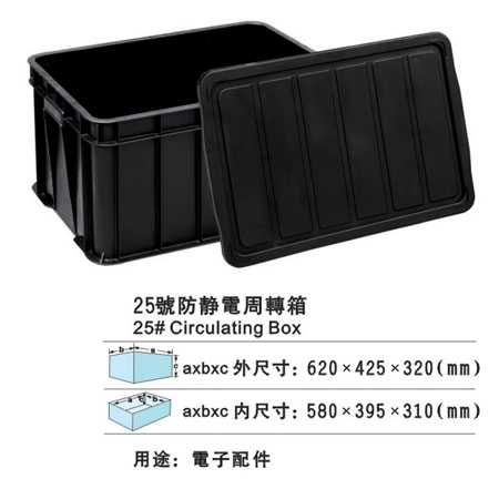 25#防靜電（diàn）周轉箱