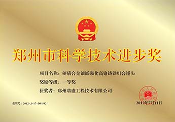 郑州（zhōu）市科技技术进步奖